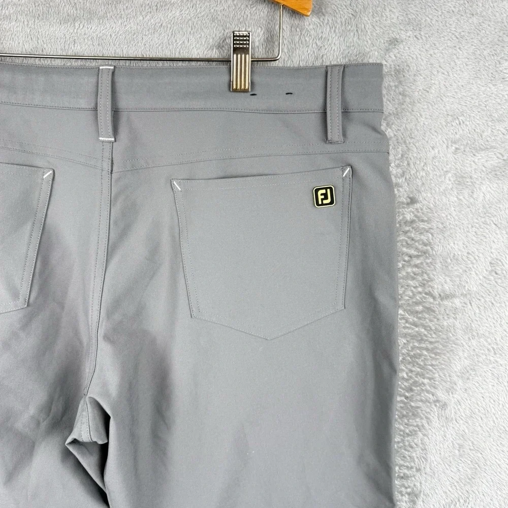 Footjoy FJ Golf Tech Pants Size 36x30‎ Gray Performance Stretch Athletic Fit